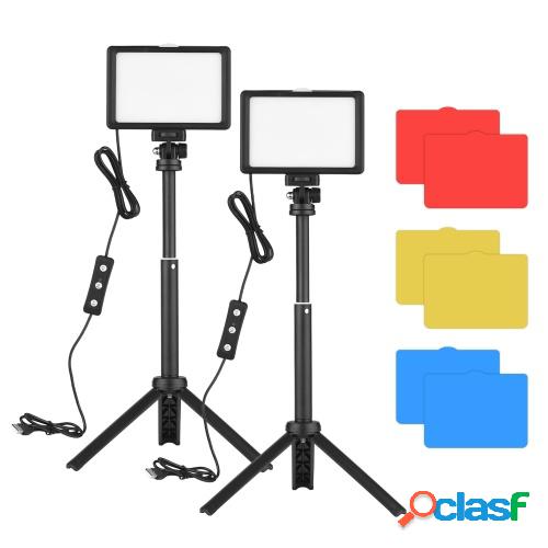 Andoer Kit de iluminación de videoconferencia USB con 2
