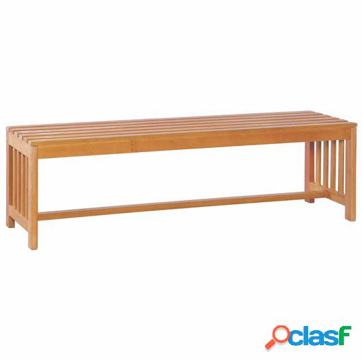 Banco de jardín 130 cm madera de eucalipto maciza