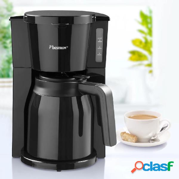 Bestron Cafetera con jarra termo ACM900TS negro 900 W