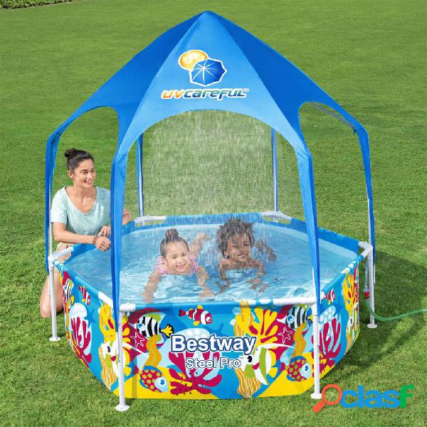 Bestway Piscina elevada para niños acero protección UV