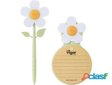 Bloc De Notas VIGAR Verde, Blanco, Naranja (PP, TPR, PVC