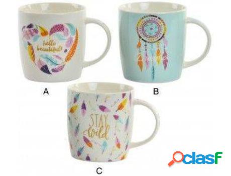 Café HOGAR Y MÁS De Porcelaca De Estilo Boho (12x8.5x9 cm)