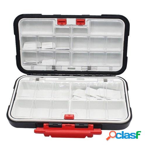 Caja de aparejos de pesca impermeable Caja de cebo de ABS al