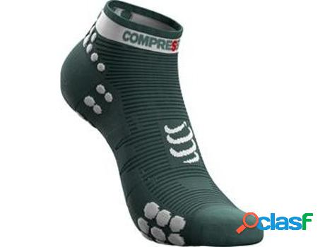 Calcetines COMPRESSPORT Pro Racing V3.0 Low Blanco Verde