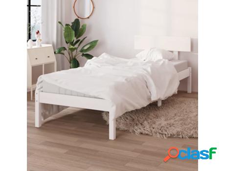 Cama VIDAXL Blanco Madera (Compatible con Colchón: 196.5 x