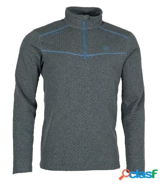 Camiseta Ternua Talok 1/2 Zip Hombre Mousse Grey S Gris