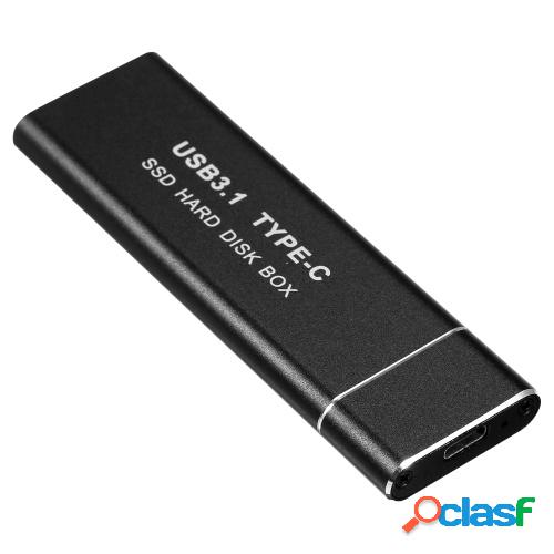 Carcasa de disco duro móvil M.2 NVMe/SATA de doble