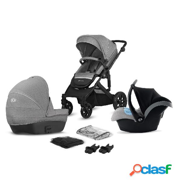 Carrito Bebé 3en1 PRIME LITE gris