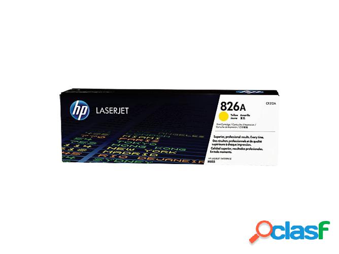 Cartucho de tóner original LaserJet HP 826A amarillo para