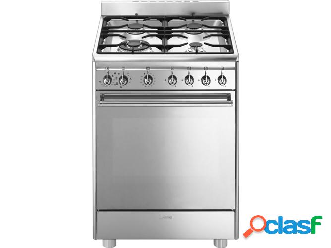 Cocina SMEG CX68MF8-2 N (79 L - Gas Natural - Inox)