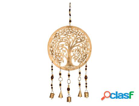 Colgante Árbol de la Vida Dorado de Metal 57*3*26cm