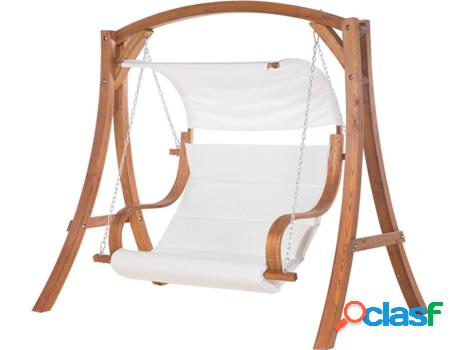 Columpio de Jardín BELIANI Aprilia (Marrón - Madera de