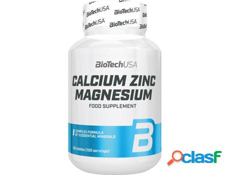 Complemento Alimentar BIOTECH USA Calcium Zinc Magnesium 100
