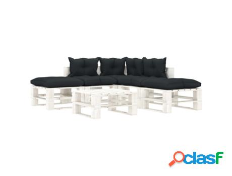 Conjunto Relax VIDAXL Antracita Madera (6 Piezas)