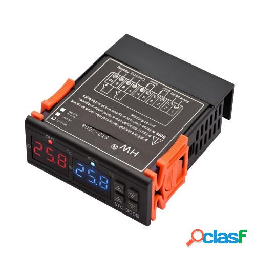 Controlador de temperatura digital STC-3008 Regulador de