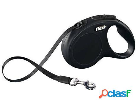 Correa para Perros GLOBAL Extensible (Negro - 3m - Hasta: 12