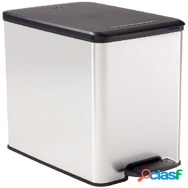 Cubo de basura 40L Curver Slim Bin Gris