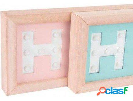 Decoración De Pared HOGAR Y MÁS Cartel De Madera Luminoso