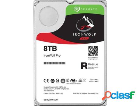 Disco Interno HDD SEAGATE IronWolf Pro (8000 GB - 3.5" -