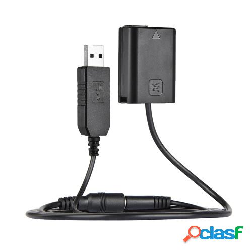 Docooler NP-FW50 Batería falsa + Banco de alimentación de