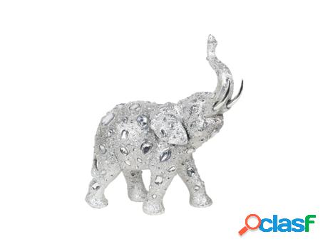 Elefante Plateado De Resina Figuras Africanas Y Elefantes