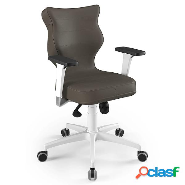 Entelo Silla de oficina ergonómica Perto White Vero 03 gris