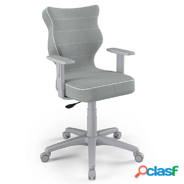 Entelo Silla juvenil ergonómica Duo Gray Jasmine 03 gris