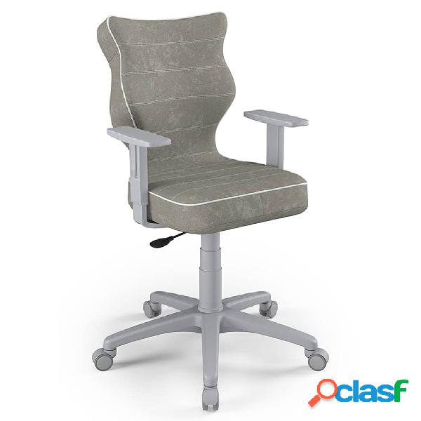 Entelo Silla juvenil ergonómica Duo Gray Visto 03 gris