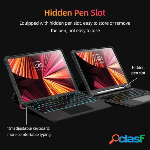 Estuche desmontable para teclado BT de tableta con ranura