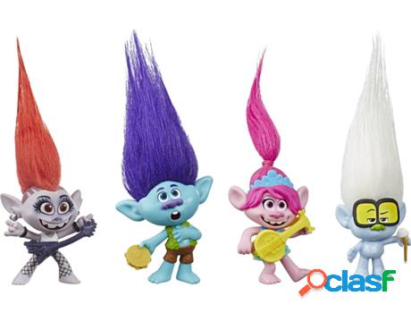 Figura de Jugar TROLLS Pack 4 figuras (Edad Mínima: 4