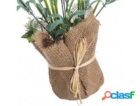 Flor HOGAR Y MÁS Planta Lavanda Artificial En Tela Natural