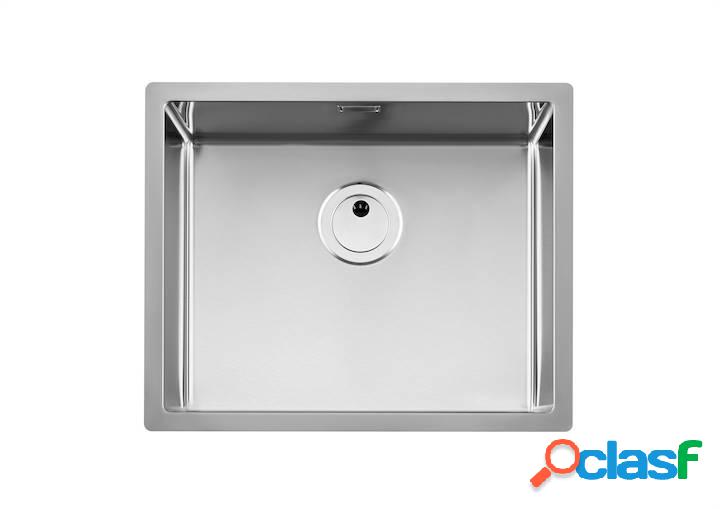 Fregadero de 1 cubeta de acero inoxidable Roca Praga