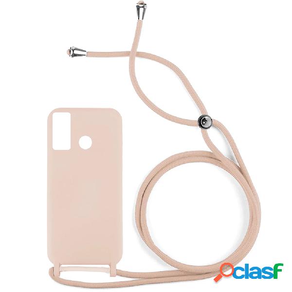 Funda ACCETEL para Huawei P Smart 2020 Gel con Cordón Rosa