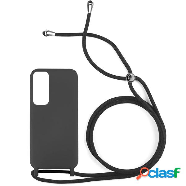 Funda ACCETEL para Huawei P Smart 2021 Gel con Cordón Negro