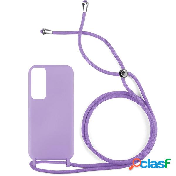 Funda SKYHE por Huawei P Smart 2021 Gel con Cordón Violeta