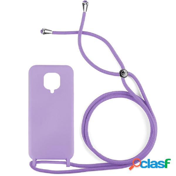 Funda SKYHE por Xiaomi Redmi Note 9S Gel con Cordón Violeta