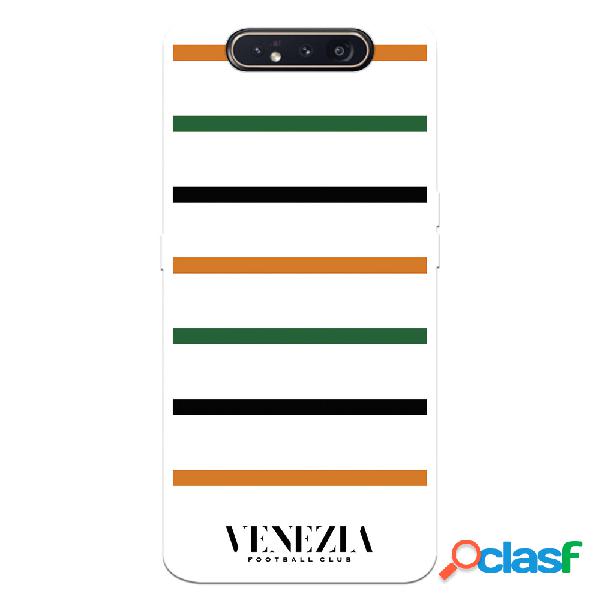 Funda para Samsung Galaxy A80 del Venezia Fondo Blanco Rayas