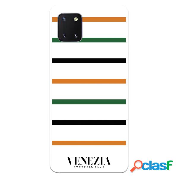 Funda para Samsung Galaxy A81 del Venezia Fondo Blanco Rayas