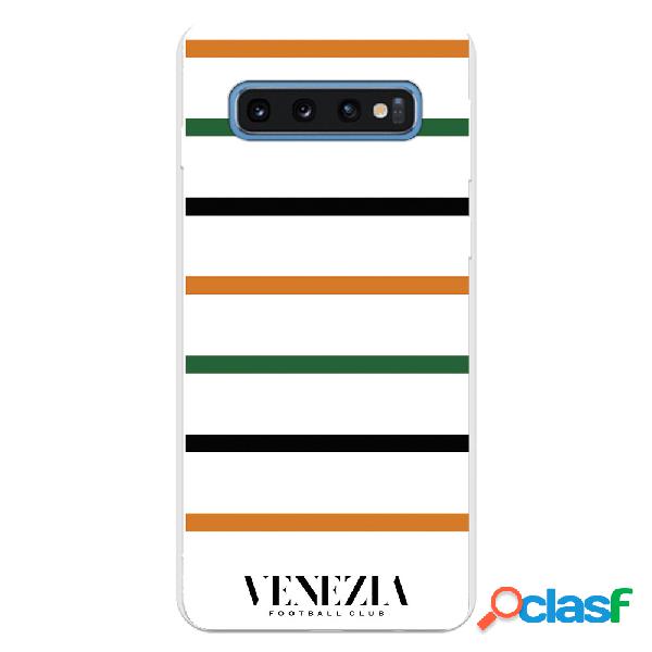 Funda para Samsung Galaxy S10 del Venezia Fondo Blanco Rayas