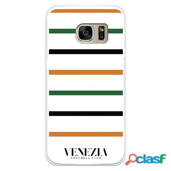 Funda para Samsung Galaxy S7 del Venezia Fondo Blanco Rayas