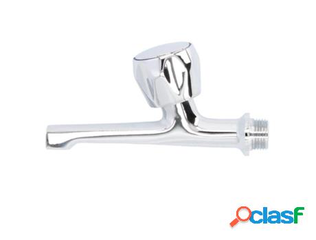 Grifo fregadero 12 cm- 1/2 cromo volante metal