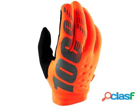 Guantes para 100% Bri Glove Fluo Orangeblack