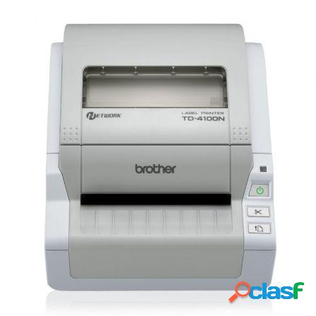 Impresora de etiquetas brother td4100n/ termica/ ancho