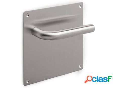 Juego de Manillas con Placa de 17X17 Cm para Puertas de