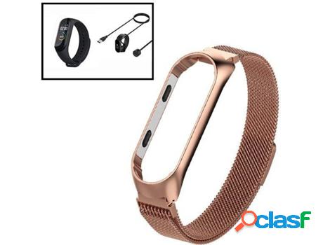 Kit Correa Milanese Loop Cierre Magnético + Cargador Usb