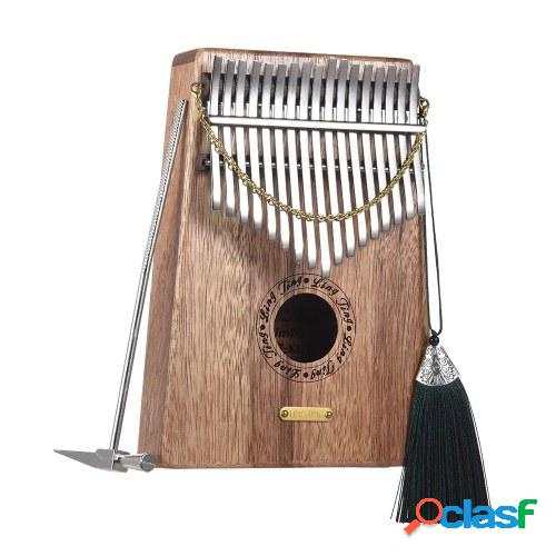 LINGTING K17S Piano de pulgar portátil de 17 teclas Kalimba