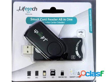 Lector de tarjetas de índice LIFETECH Todo en uno