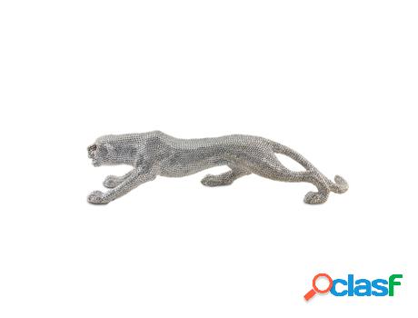 Leopardo Decorativo De Resina Figuras Animales Colección