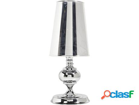 Lámpara de Mesa OZAIA Grace (Metal - Plateado - 44x18x18
