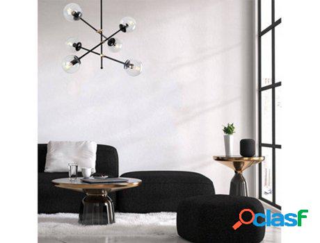 Lámpara de Techo OZAIA Marti (Metal - Negro - 40/80x60/76